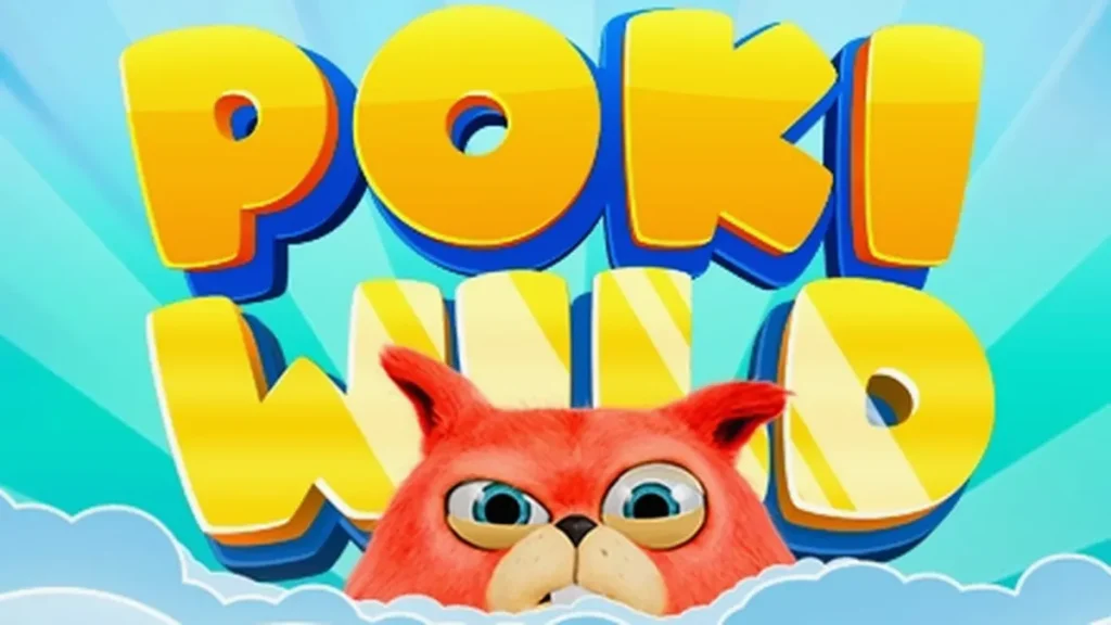 Interface do slot Poki Wild com elementos coloridos e design moderno